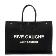 Picture of Saint Laurent Tote Rive Gauche Tote in Black, Fabric