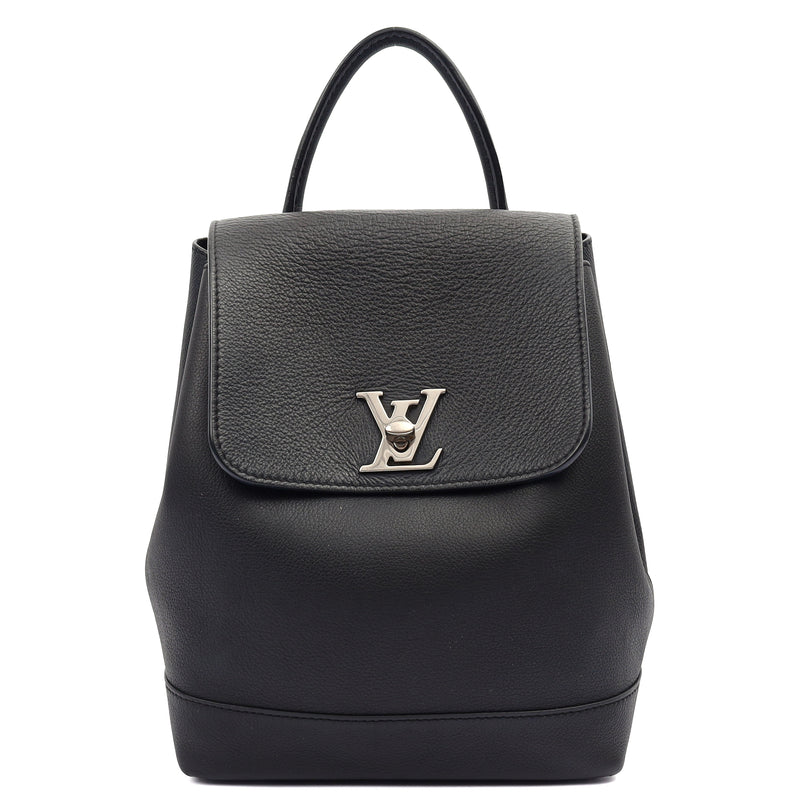 Picture of Louis Vuitton Backpack Lockme Backpack in Black, Calfskin Leather