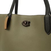Picture of Coach Tote Willow Tote in Green, Leather
