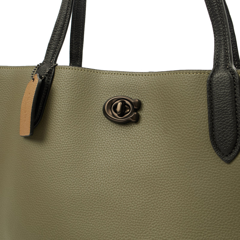 Picture of Coach Tote Willow Tote in Green, Leather