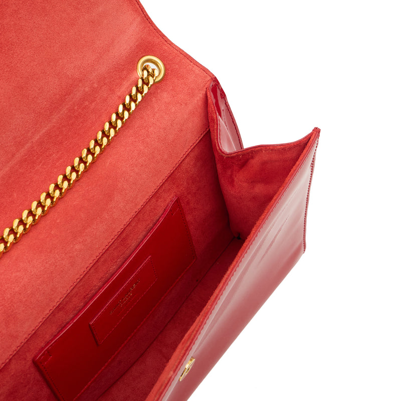 Picture of Saint Laurent Cross Body Kate Medium in Red, Patent Leather