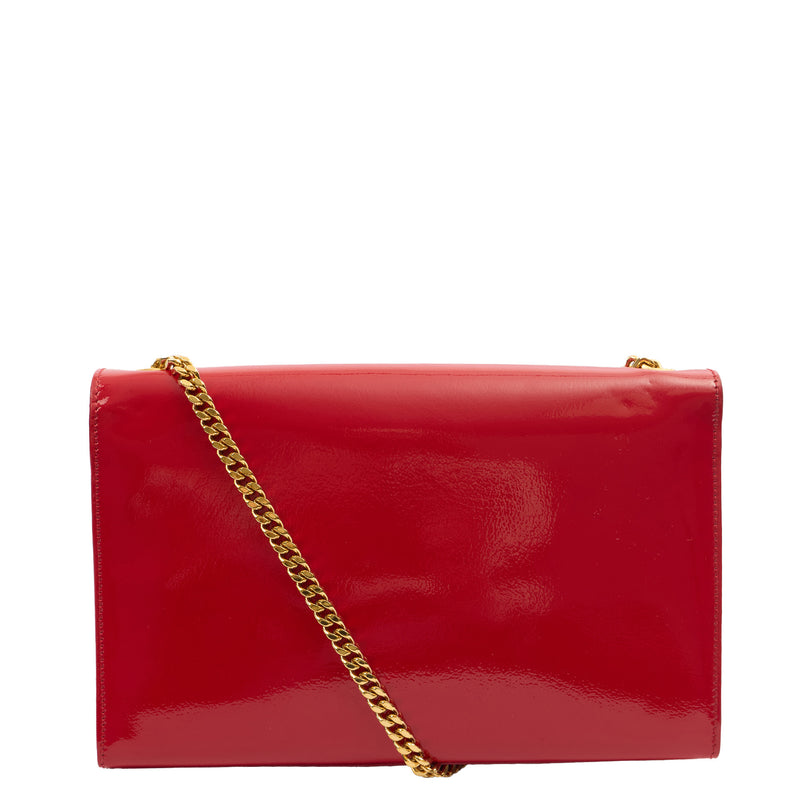Picture of Saint Laurent Cross Body Kate Medium in Red, Patent Leather
