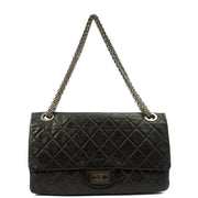 Picture of Chanel Shoulder Bag 2.55 Reissue - Maxi in Black, Crinkled Calfskin Leather