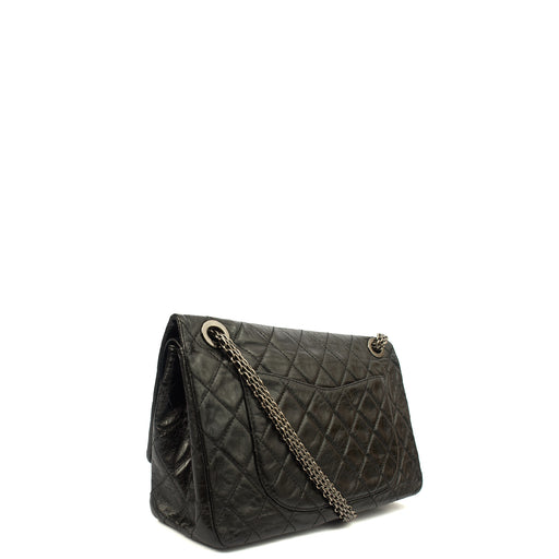 Picture of Chanel Shoulder Bag 2.55 Reissue - Maxi in Black, Crinkled Calfskin Leather