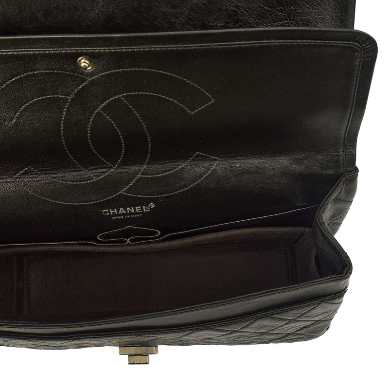 Picture of Chanel Shoulder Bag 2.55 Reissue - Maxi in Black, Crinkled Calfskin Leather