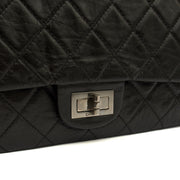 Picture of Chanel Shoulder Bag 2.55 Reissue - Maxi in Black, Crinkled Calfskin Leather