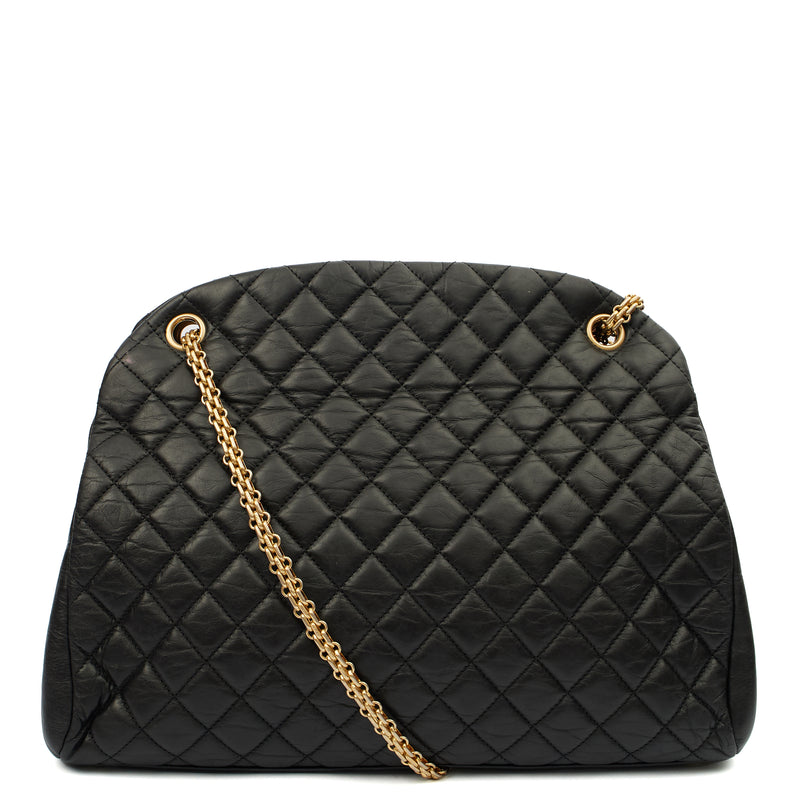 Picture of Chanel Tote Mademoiselle Bowling Bag - Large in Black, Calfskin Leather