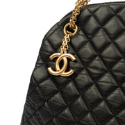 Picture of Chanel Tote Mademoiselle Bowling Bag - Large in Black, Calfskin Leather