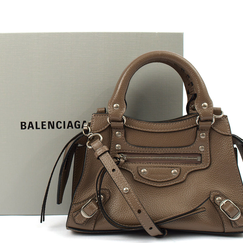 Picture of Balenciaga Mini Bag Neo Classic Mini in Brown, Veau (Calfskin)