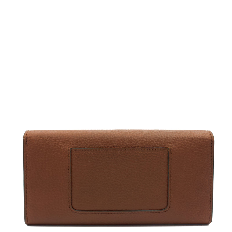 Picture of Mulberry Wallet Darley Wallet in Oak, Calfskin Leather