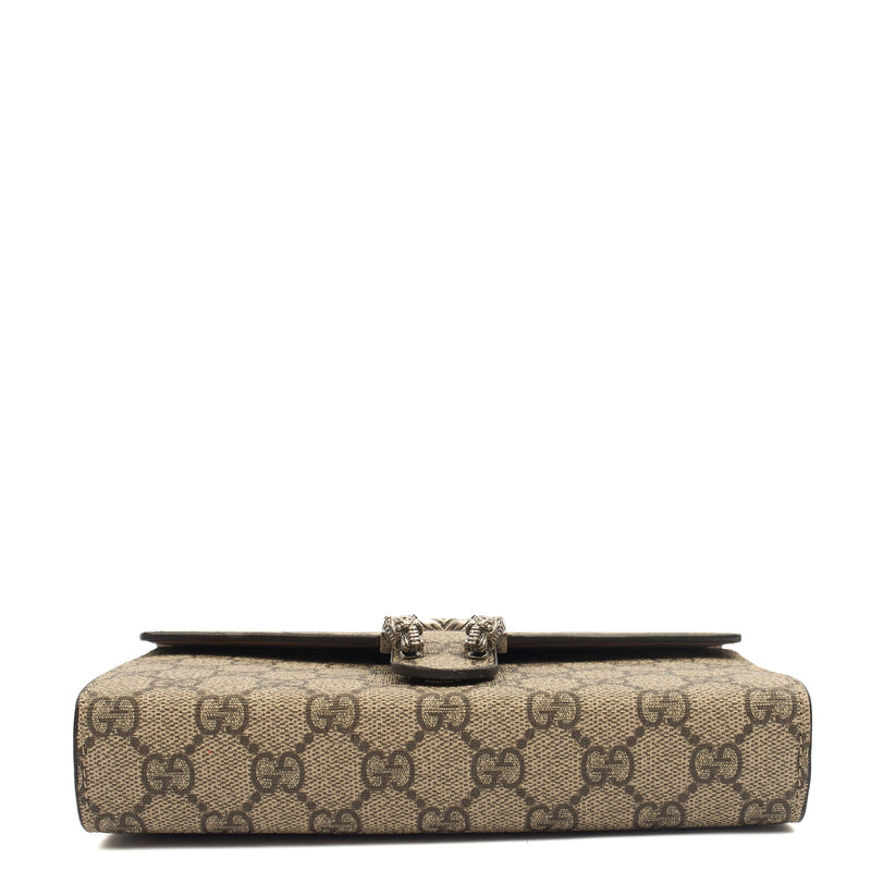 Picture of Gucci Cross Body Dionysus Chain Wallet in GG Supreme, Leather