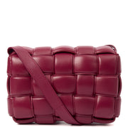 Picture of Bottega Veneta Cross Body Cassette in Raspberry, Intrecciato Nappa