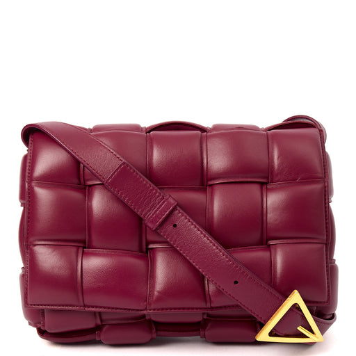 Picture of Bottega Veneta Cross Body Cassette in Raspberry, Intrecciato Nappa