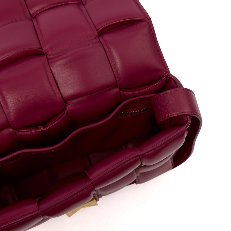 Picture of Bottega Veneta Cross Body Cassette in Raspberry, Intrecciato Nappa