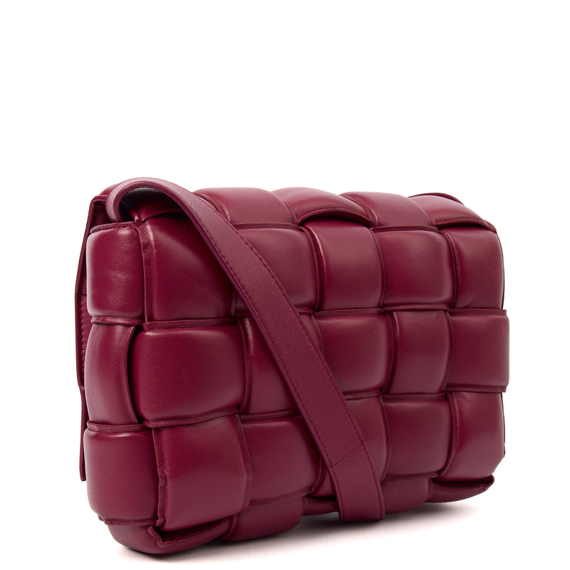 Picture of Bottega Veneta Cross Body Cassette in Raspberry, Intrecciato Nappa
