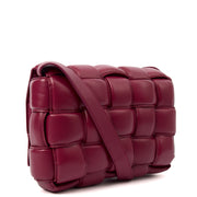 Picture of Bottega Veneta Cross Body Cassette in Raspberry, Intrecciato Nappa