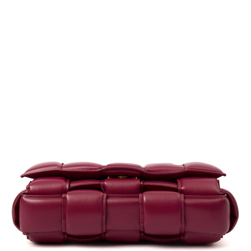 Picture of Bottega Veneta Cross Body Cassette in Raspberry, Intrecciato Nappa