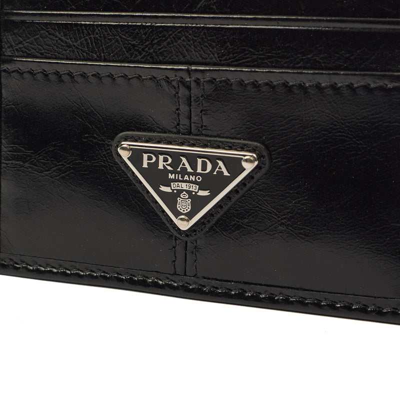 Picture of Prada Card Holder Card Holder in Black, Leather