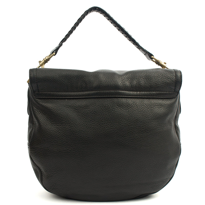 Picture of Mulberry Cross Body Effie Hobo in Black, Calfskin Leather