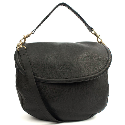 Picture of Mulberry Cross Body Effie Hobo in Black, Calfskin Leather