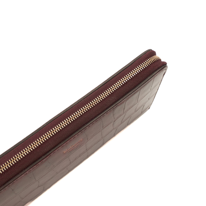 Mulberry Continental Wallet in Oxblood, Leather