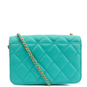 Picture of Chanel Cross Body Quilted Flap Bag Mini in Blue, Calfskin Leather