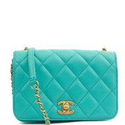 Picture of Chanel Cross Body Quilted Flap Bag Mini in Blue, Calfskin Leather