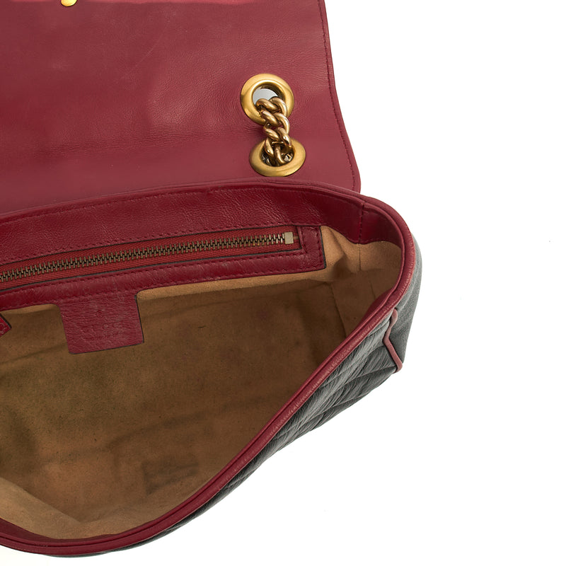 Picture of Gucci Shoulder Bag Marmont Shoulder Flap Bag - Medium in Black, Leather