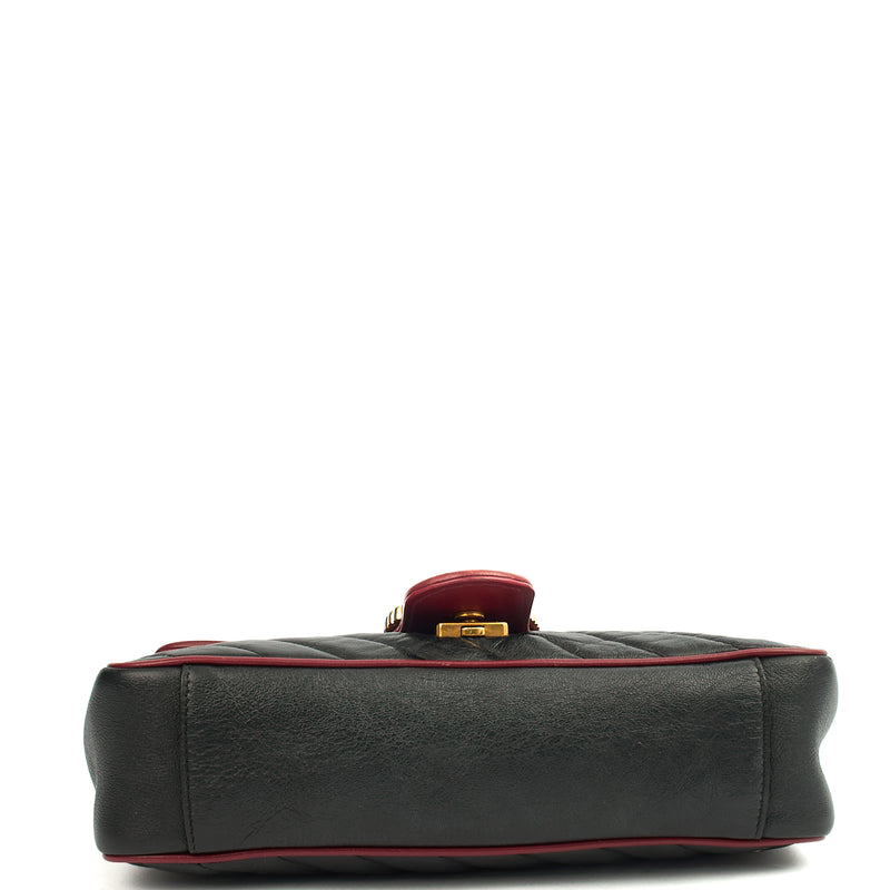 Picture of Gucci Shoulder Bag Marmont Shoulder Flap Bag - Medium in Black, Leather