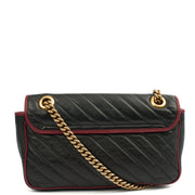Picture of Gucci Shoulder Bag Marmont Shoulder Flap Bag - Medium in Black, Leather