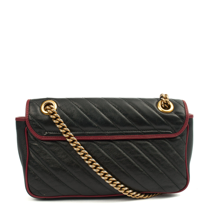 Picture of Gucci Shoulder Bag Marmont Shoulder Flap Bag - Medium in Black, Leather