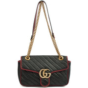 Picture of Gucci Shoulder Bag Marmont Shoulder Flap Bag - Medium in Black, Leather