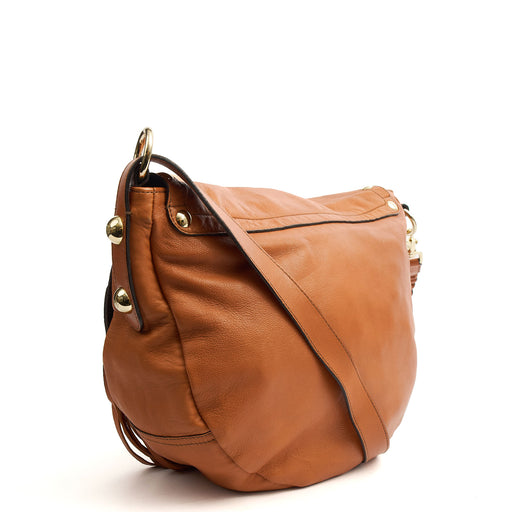 Picture of Mulberry Cross Body Daria Satchel in Deer Brown, Calfskin Leather