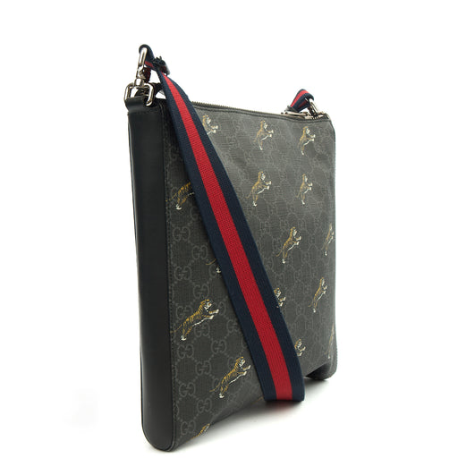Picture of Gucci Cross Body Messenger in Night Courrier GG Supreme, Leather