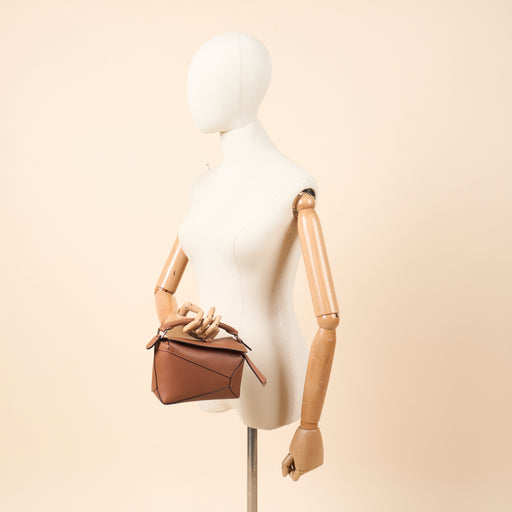 Picture of Loewe Cross Body Puzzle - Mini in Brown, Leather
