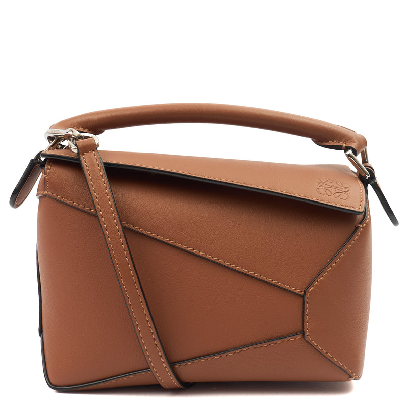 Picture of Loewe Cross Body Puzzle - Mini in Brown, Leather