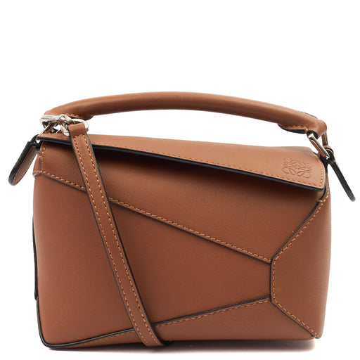 Picture of Loewe Cross Body Puzzle - Mini in Brown, Leather