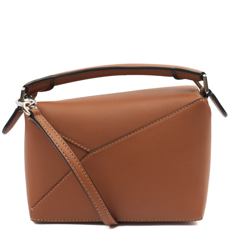 Picture of Loewe Cross Body Puzzle - Mini in Brown, Leather