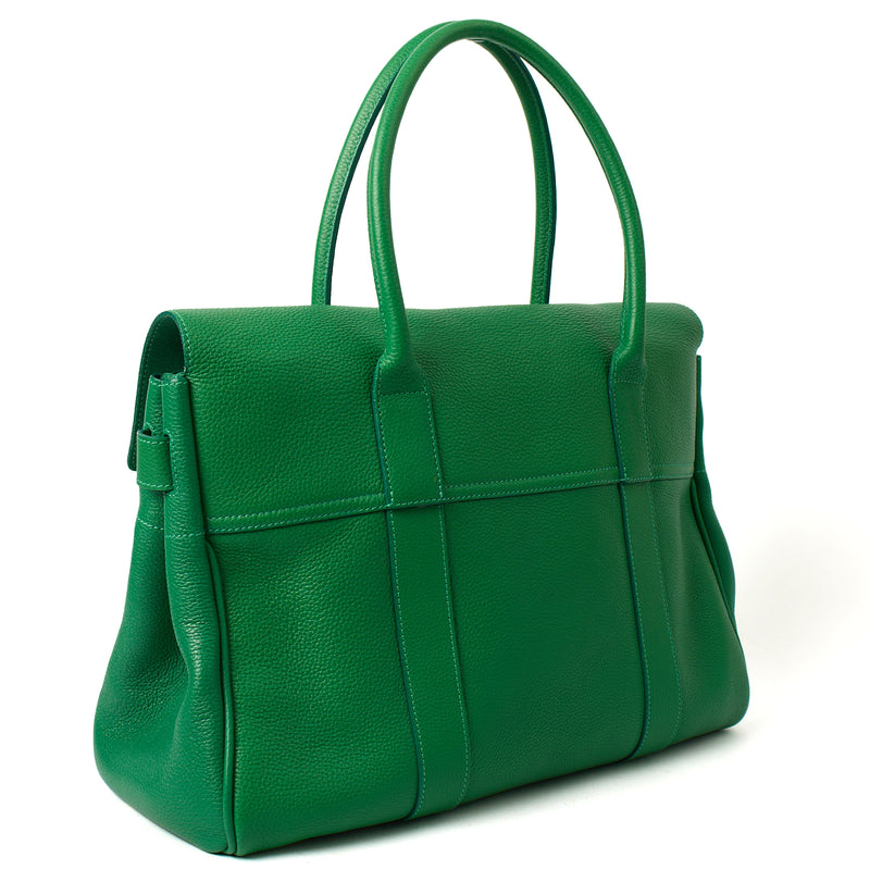 Picture of Mulberry Tote Bayswater Heritage in Lawn Green, Calfskin Leather