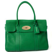 Picture of Mulberry Tote Bayswater Heritage in Lawn Green, Calfskin Leather