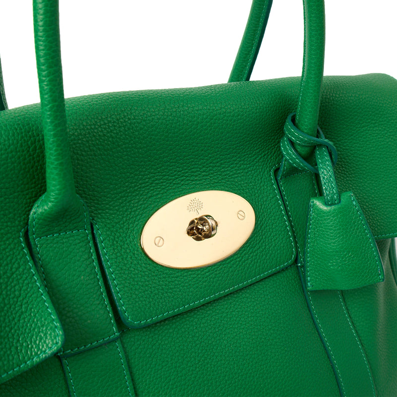 Picture of Mulberry Tote Bayswater Heritage in Lawn Green, Calfskin Leather
