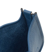Picture of Hermes Cross Body Evelyne 16 in Bleu Jean, Clemence Leather