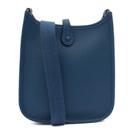 Picture of Hermes Cross Body Evelyne 16 in Bleu Jean, Clemence Leather
