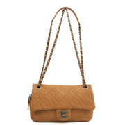 Picture of Chanel Shoulder Bag Flap Bag in Brown, Calfskin Leather