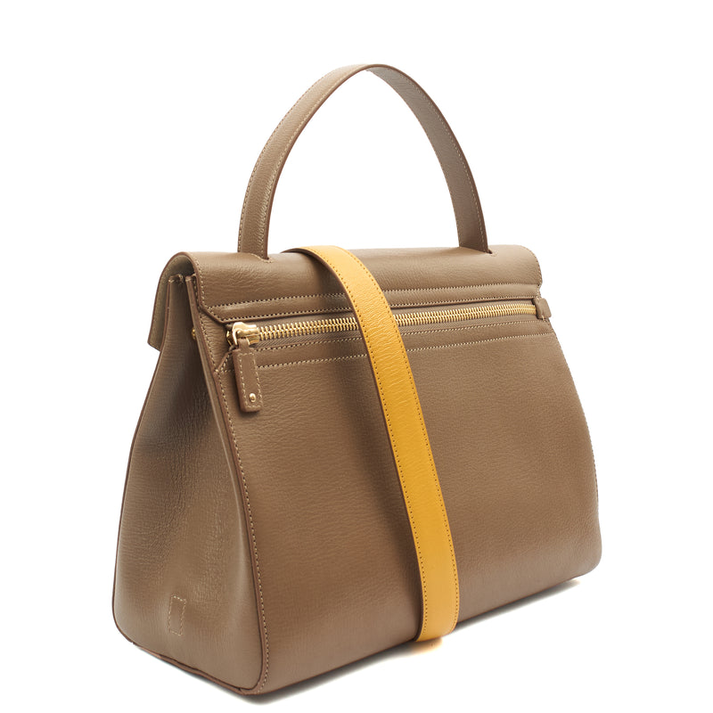 Picture of Anya Hindmarch Tote Bathurst Satchel in Brown, Leather
