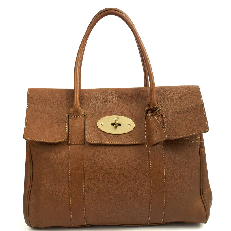 Picture of Mulberry Tote Bayswater Heritage in Oak, Calfskin Leather