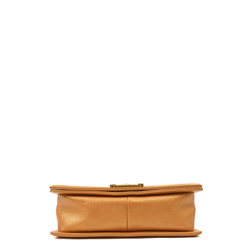 Picture of Chanel Shoulder Bag Boy - Medium in Metallic, Leather