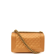 Picture of Chanel Shoulder Bag Boy - Medium in Metallic, Leather