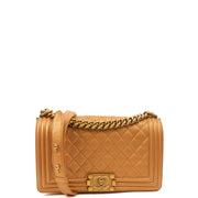 Picture of Chanel Shoulder Bag Boy - Medium in Metallic, Leather