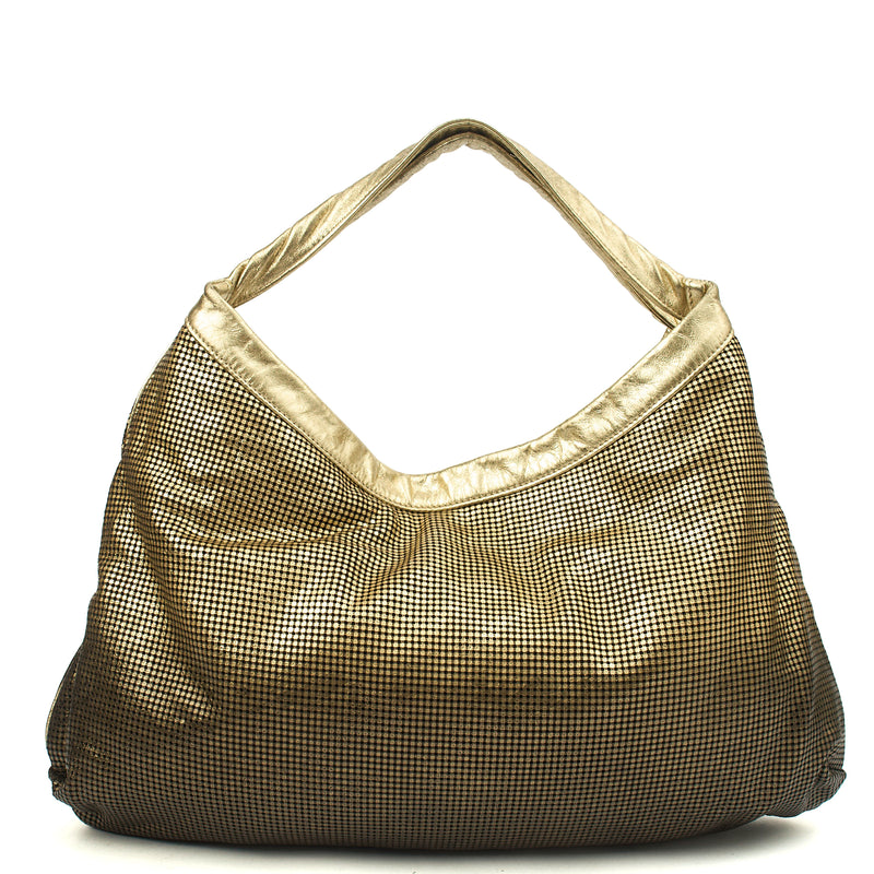 Picture of Chanel Tote Hobo in Metallic, Calfskin Leather